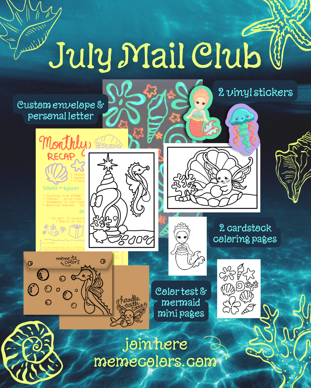 Coloring Mail Club (full tier)
