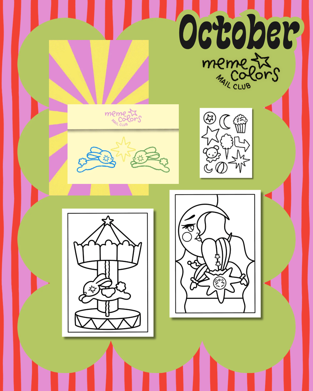 Coloring Mail Club (pages tier)